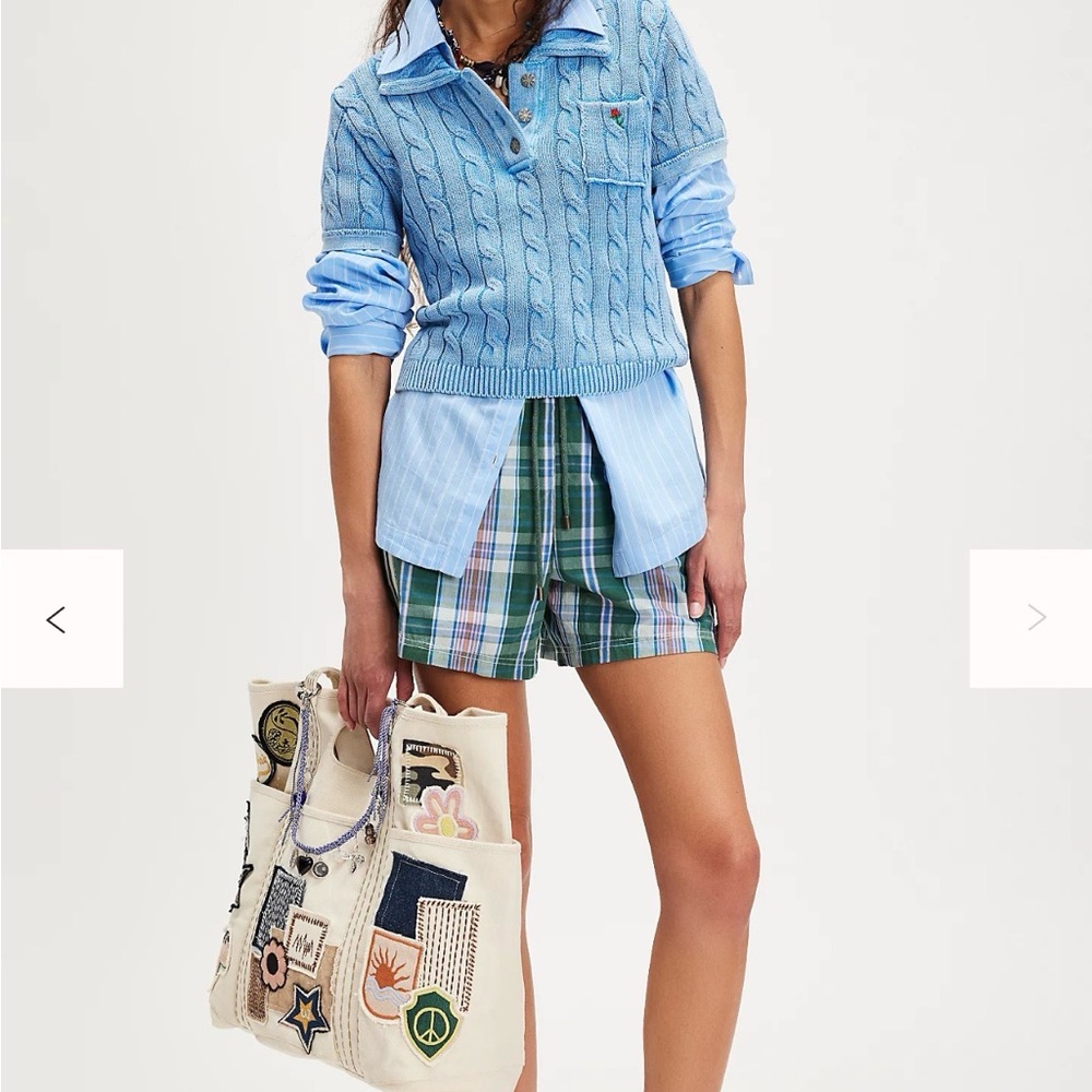 NWT Free People Pocket Polo 100% Cotton Sweater. - Picture 3 of 6